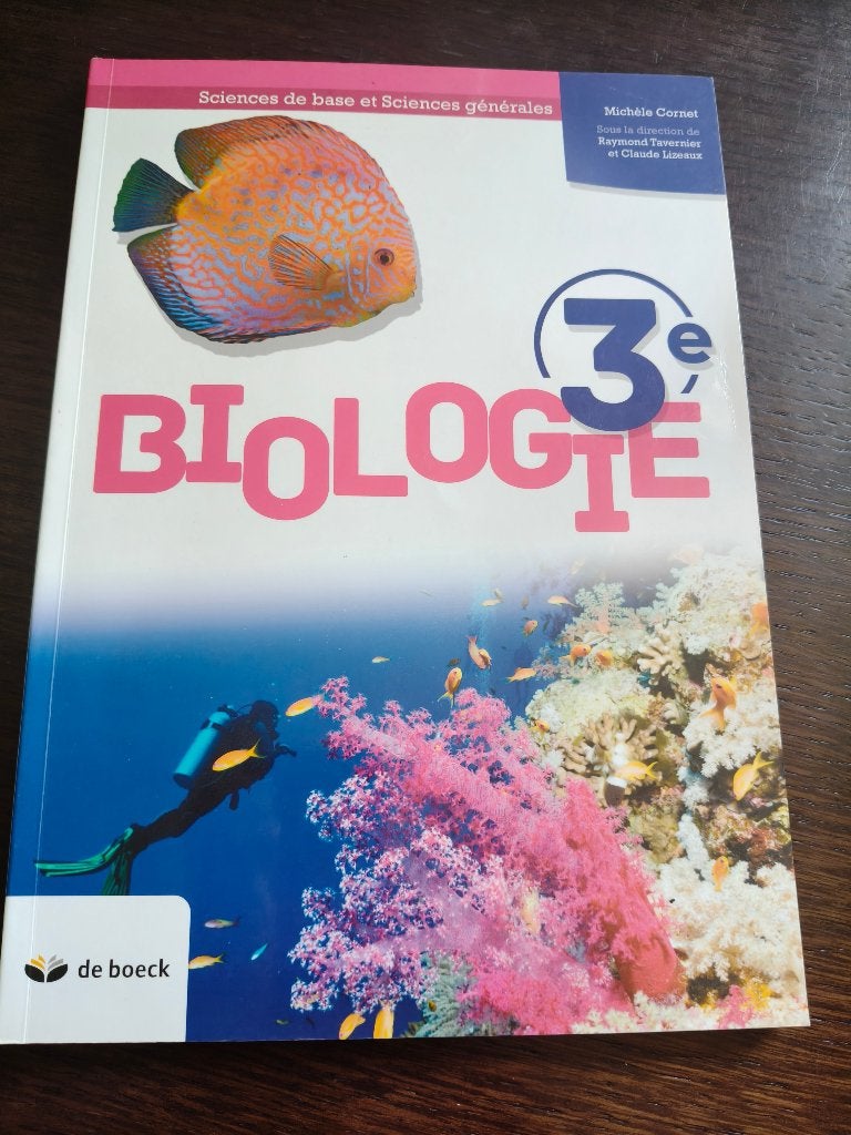 Biologie 3e - Manuel Sciences de base et Sciences générales, Enlèvement ou Envoi, Biologie, Comme neuf, Secondaire