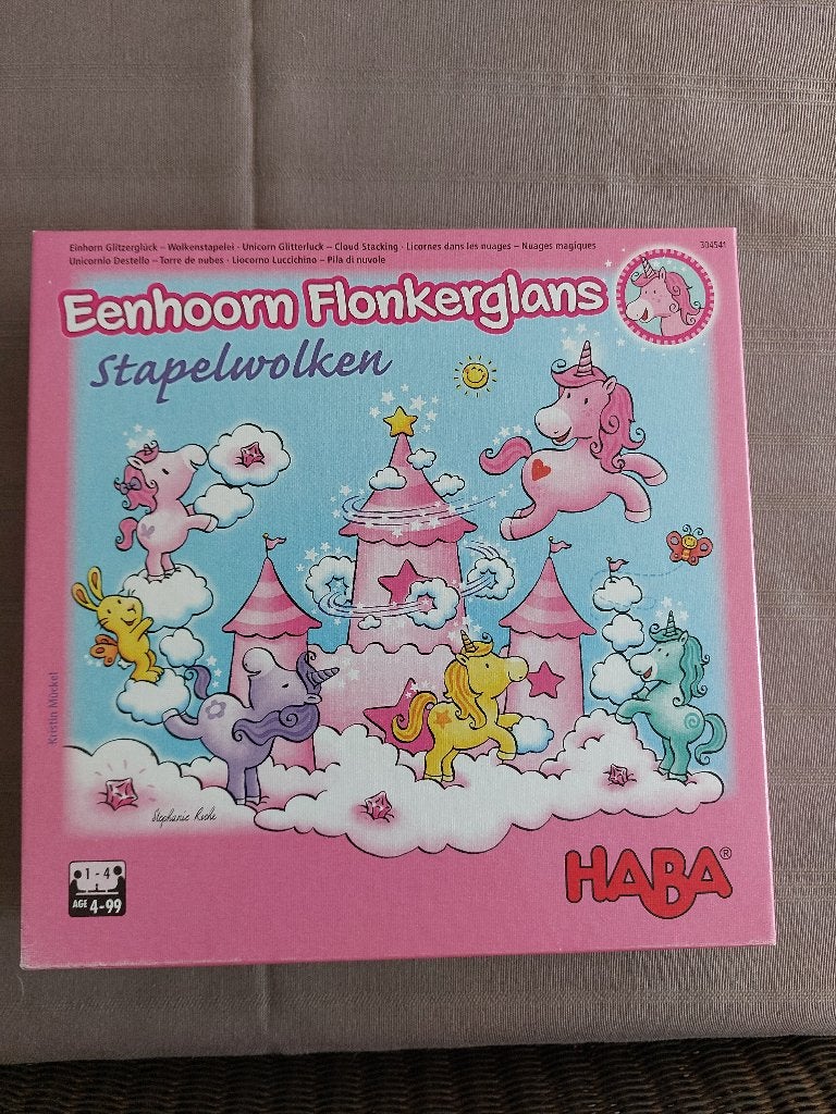 Haba Eenhoorn Fonkelglans - Stapelwolken, Ophalen, Zo goed als nieuw, Haba