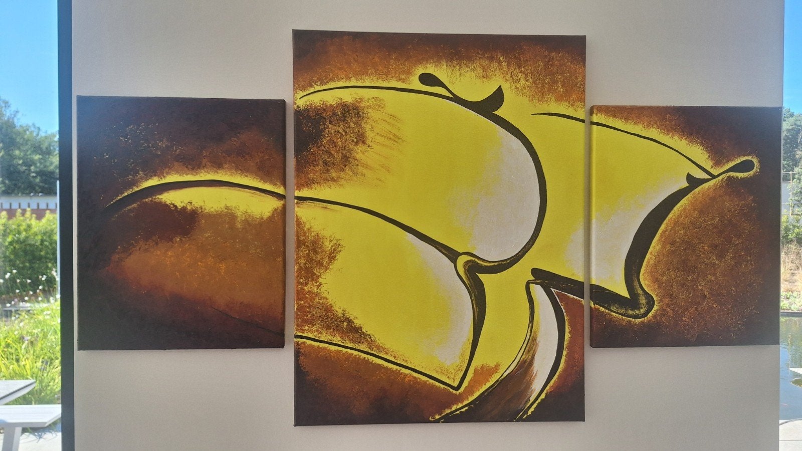 Schilderij 3-luik, Antiek en Kunst, Ophalen