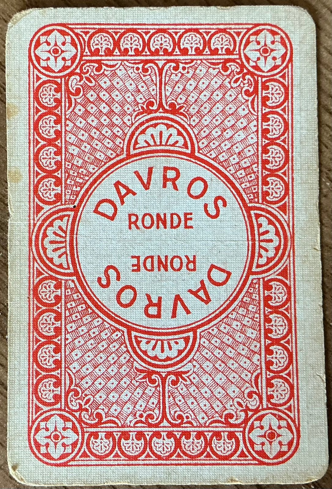 Carte à jouer DAVROS, Enlèvement ou Envoi, Comme neuf, Carte(s) à jouer