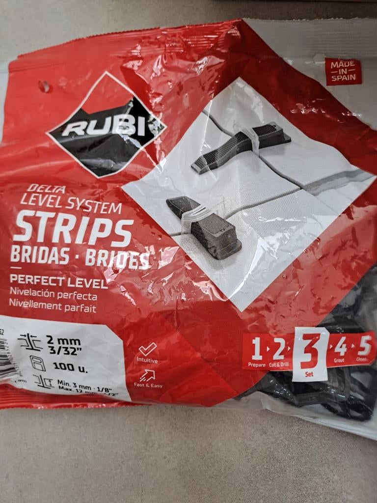 Rubi delta level systeem 2mm, Ophalen
