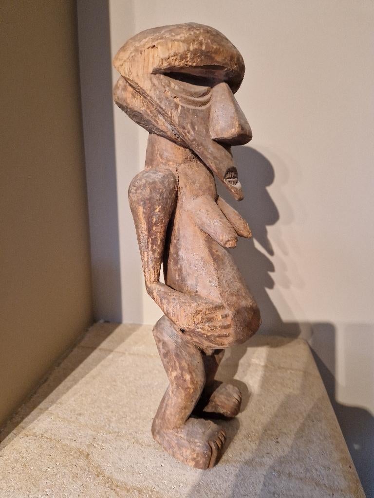 Beeldje - Senufo - 26cm - Hout - Senufo - Ivoorkust, Antiek en Kunst, Ophalen of Verzenden