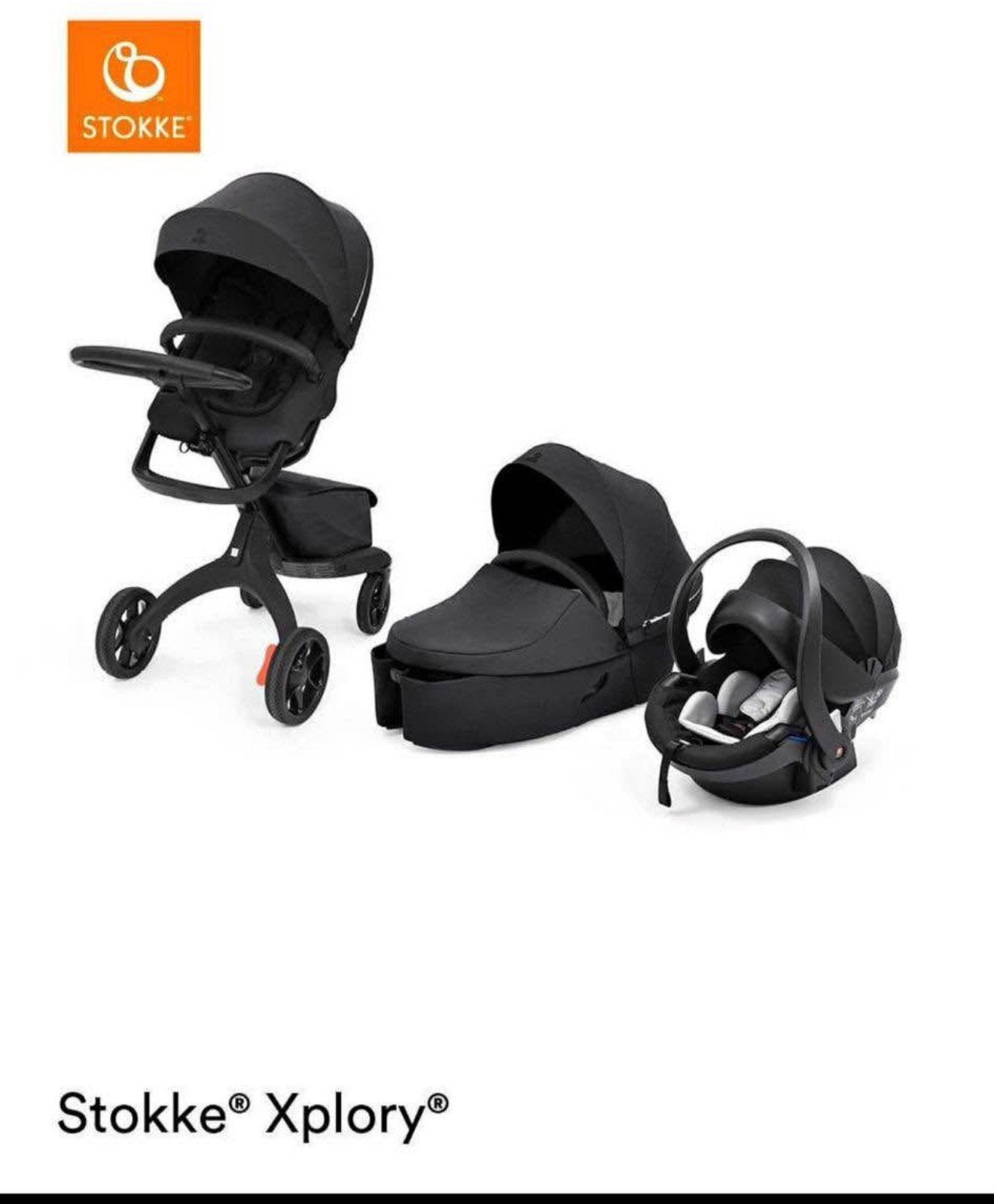 Poussette sttoke xplory black edition, Enfants & Bébés, Enlèvement ou Envoi, Comme neuf, Poussette