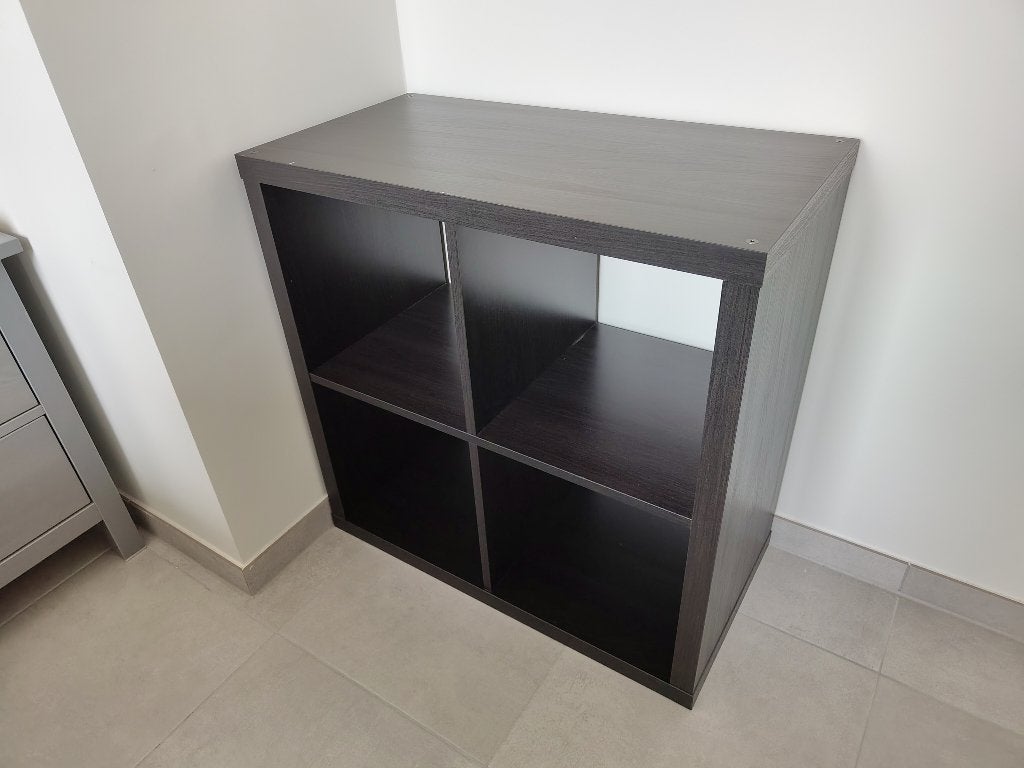 Ikea KALLAX Étagère, brun noir, 77x77 cm, Enlèvement, Utilisé