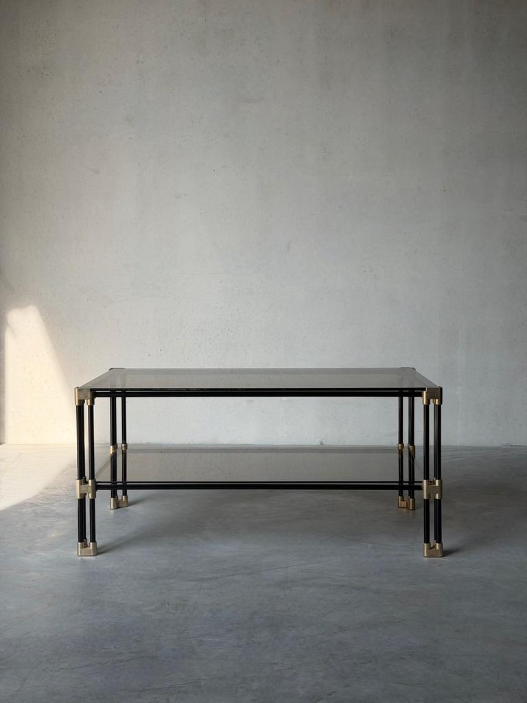 Vintage Roche Bobois salontafel (1980) – postmodern design, Huis en Inrichting, Tafels | Salontafels, Zo goed als nieuw, Glas