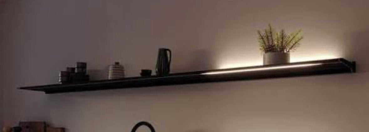Nieuwe Wandverlichting 150 cm twv 1100 euro, Maison & Meubles, Lampes | Appliques, Enlèvement, Neuf, Applique murale, Noir
