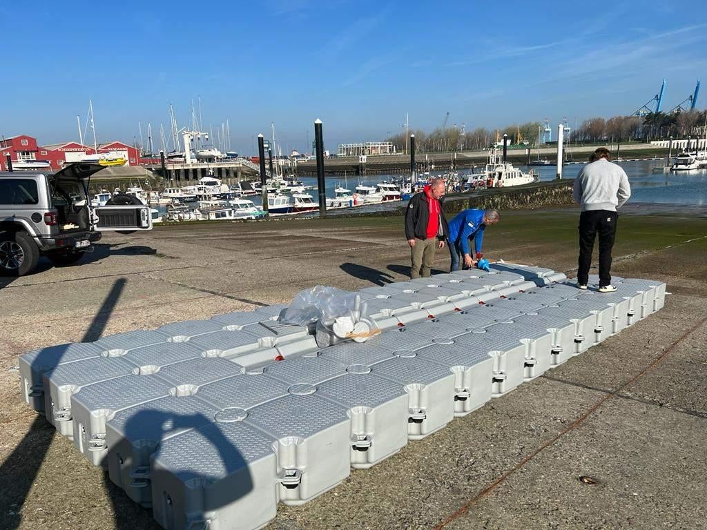 drijvend dock voor boot tot 7m, Watersport en Boten, Ophalen, Gebruikt, Overige typen