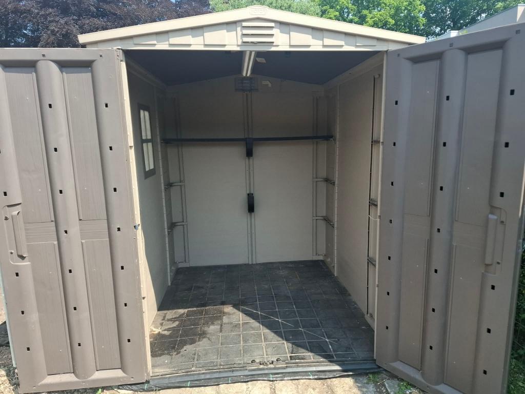 Tuinhuis, Tuin en Terras, Tuinhuizen, Kunststof, Gebruikt, Tuinhuis, Minder dan 200 cm