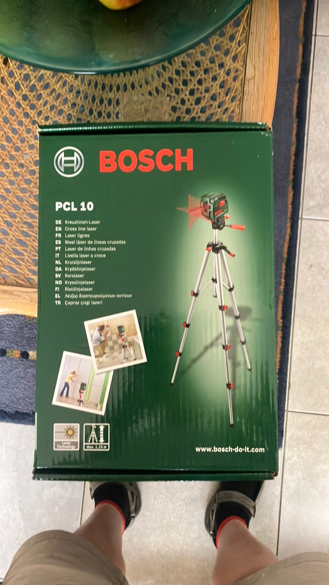 Kruislijnlaser te koop, Doe-het-zelf en Bouw, Meetapparatuur, Ophalen of Verzenden, Nieuw, Overige meters