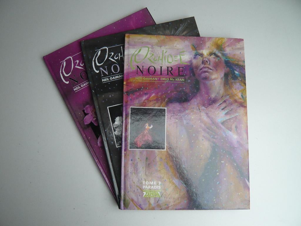 Bd L'ORCHIDEE NOIRE tomes 1 à 3 (EO état neuf) de McKEAN, McKEAN / GAIMAN, Complete serie of reeks, Ophalen of Verzenden, Zo goed als nieuw