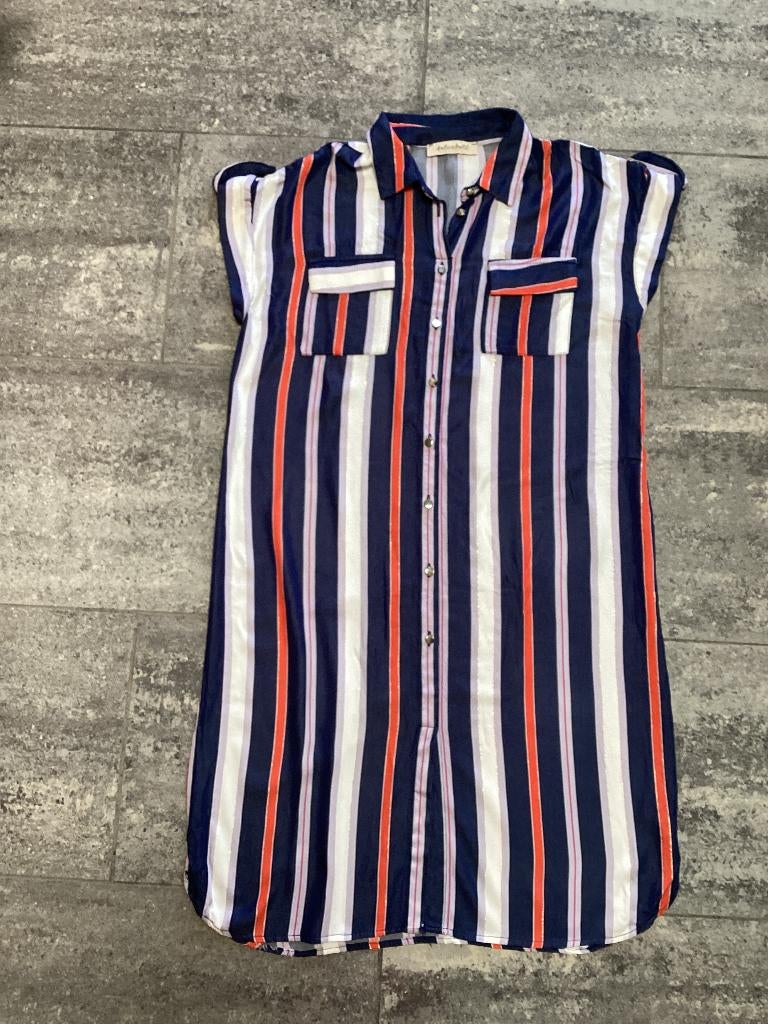Jurk Amélie & Amélie M/L, Kleding | Dames, Jurken, Maat 38/40 (M), Blauw, Ophalen of Verzenden, Zo goed als nieuw