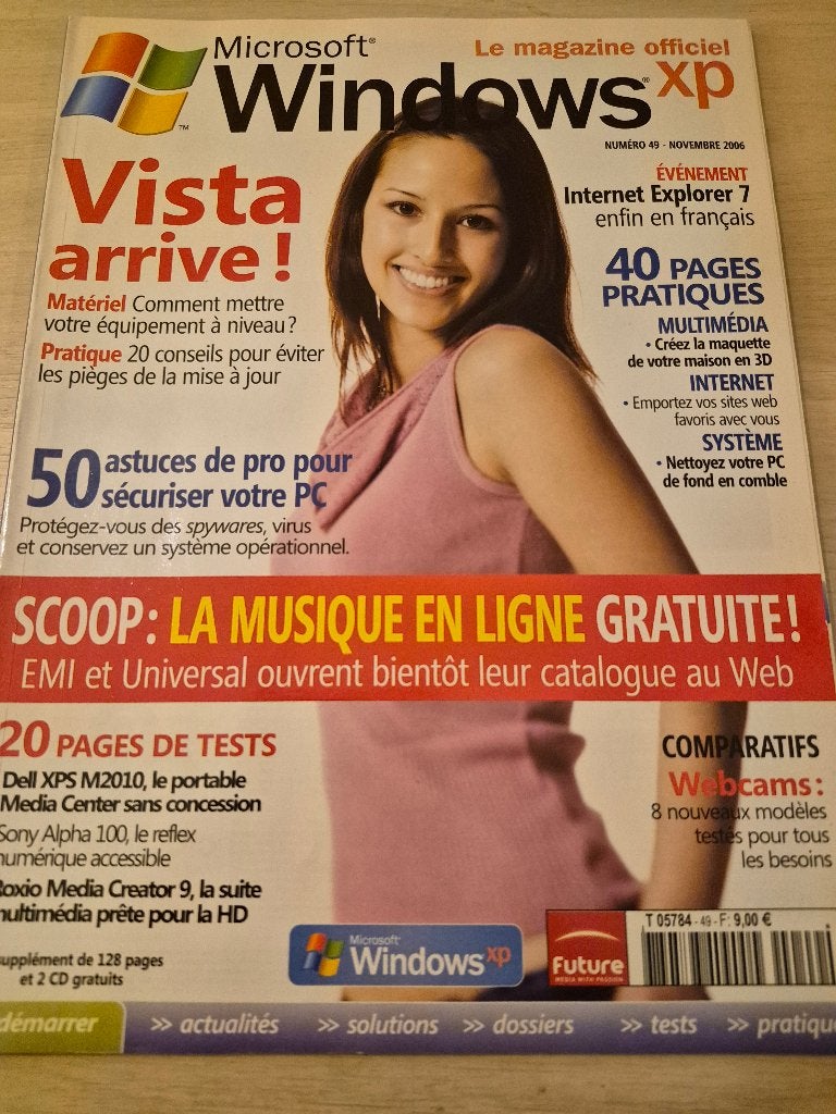 magazine officiel Windows xp 49, Enlèvement ou Envoi, 1980 à nos jours, Journal ou Magazine