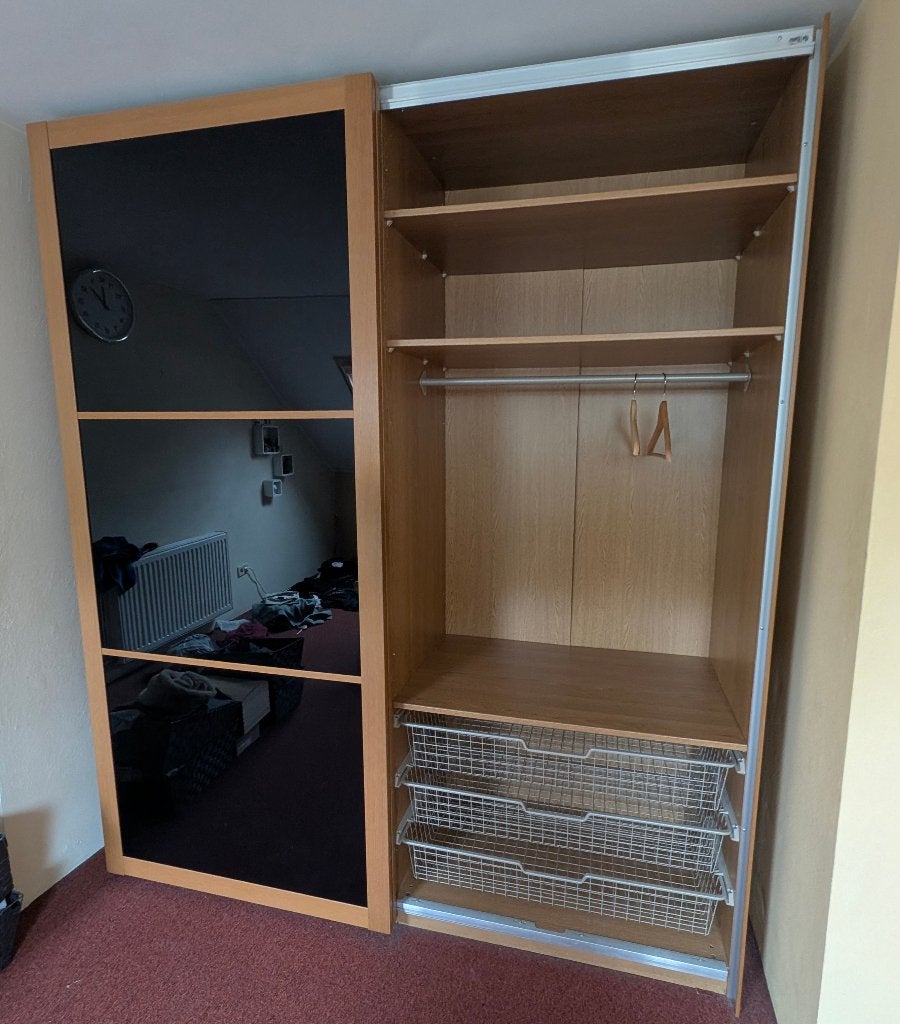 Dressing, Huis en Inrichting, Kasten | Kleerkasten, Glas, 200 cm of meer, 75 cm of meer, 150 tot 200 cm