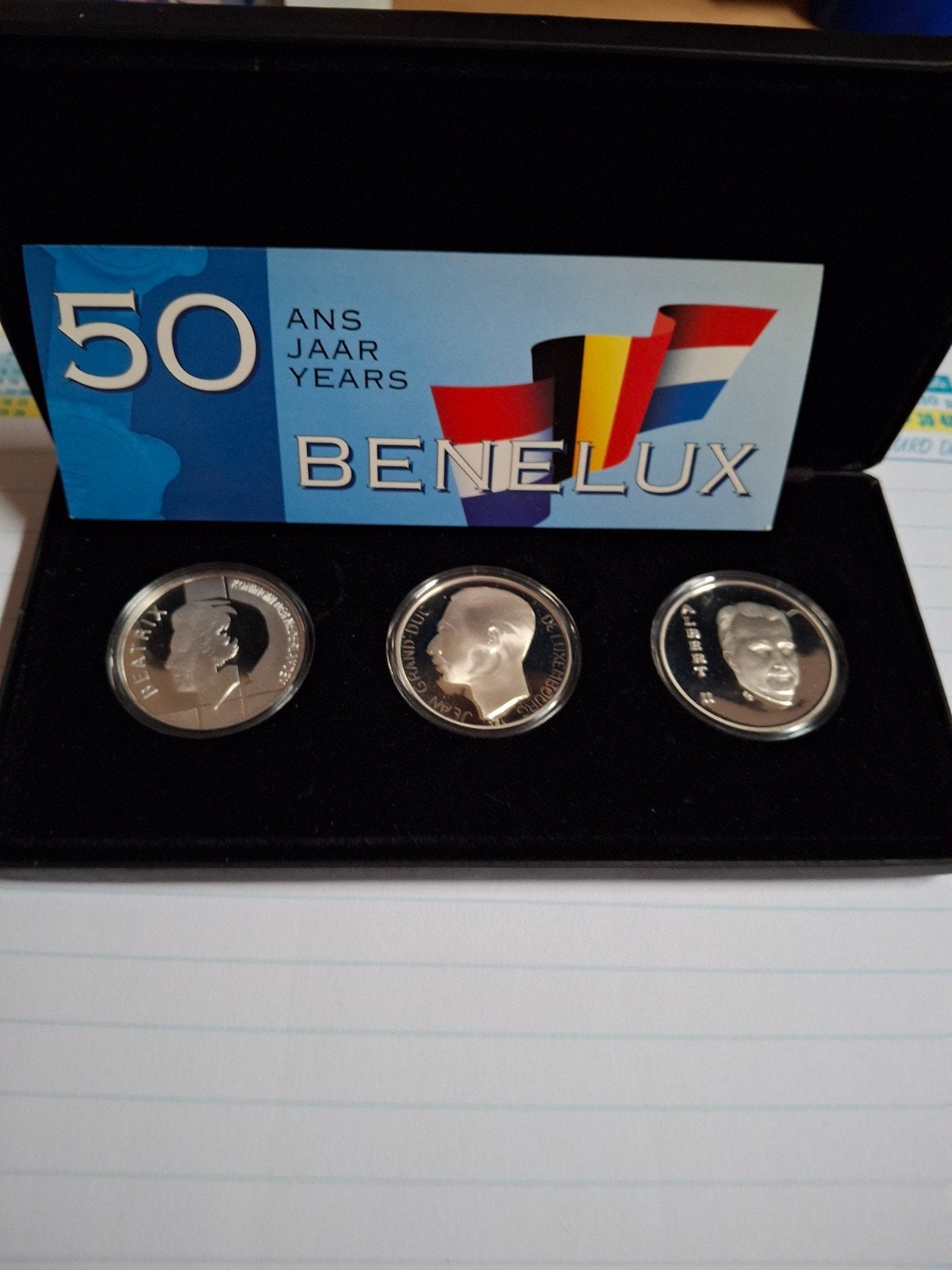 coffret 150 ans Benelux 1994, Enlèvement, Série, Argent
