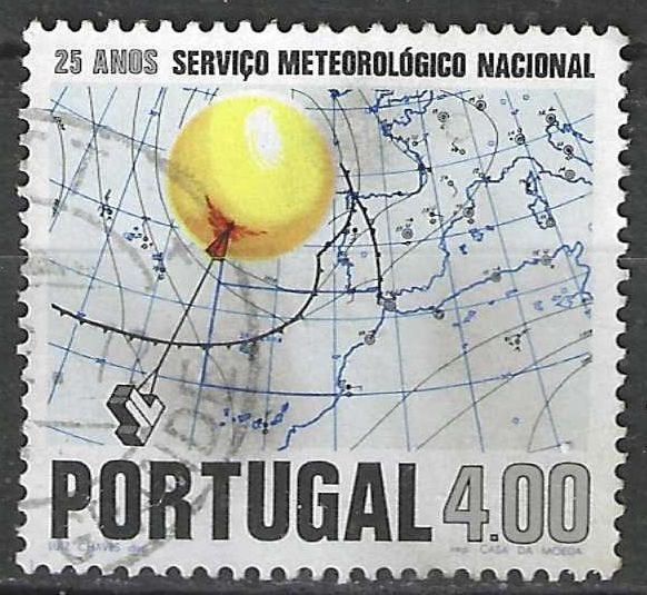 Portugal 1971 - Yvert 1127 - Dienst Meteorologie (ST), Postzegels en Munten, Postzegels | Europa | Overig, Verzenden, Portugal
