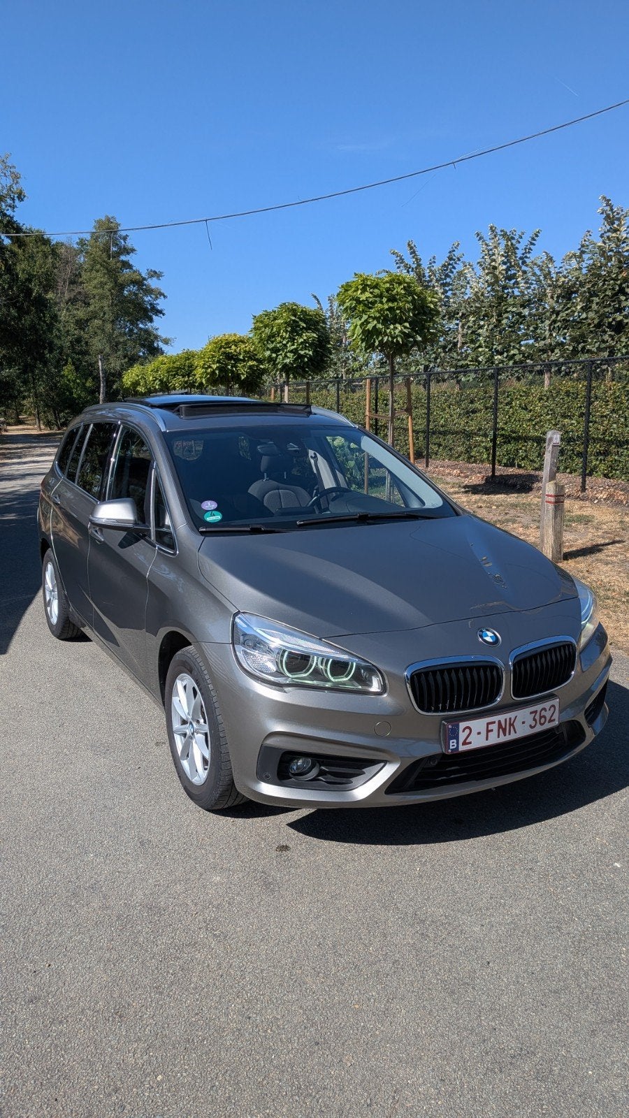 BMW 218i Gran Tourer - Benzine - Pano - 130340km, Autos, 100 kW, Argent ou Gris, Achat, Euro 6