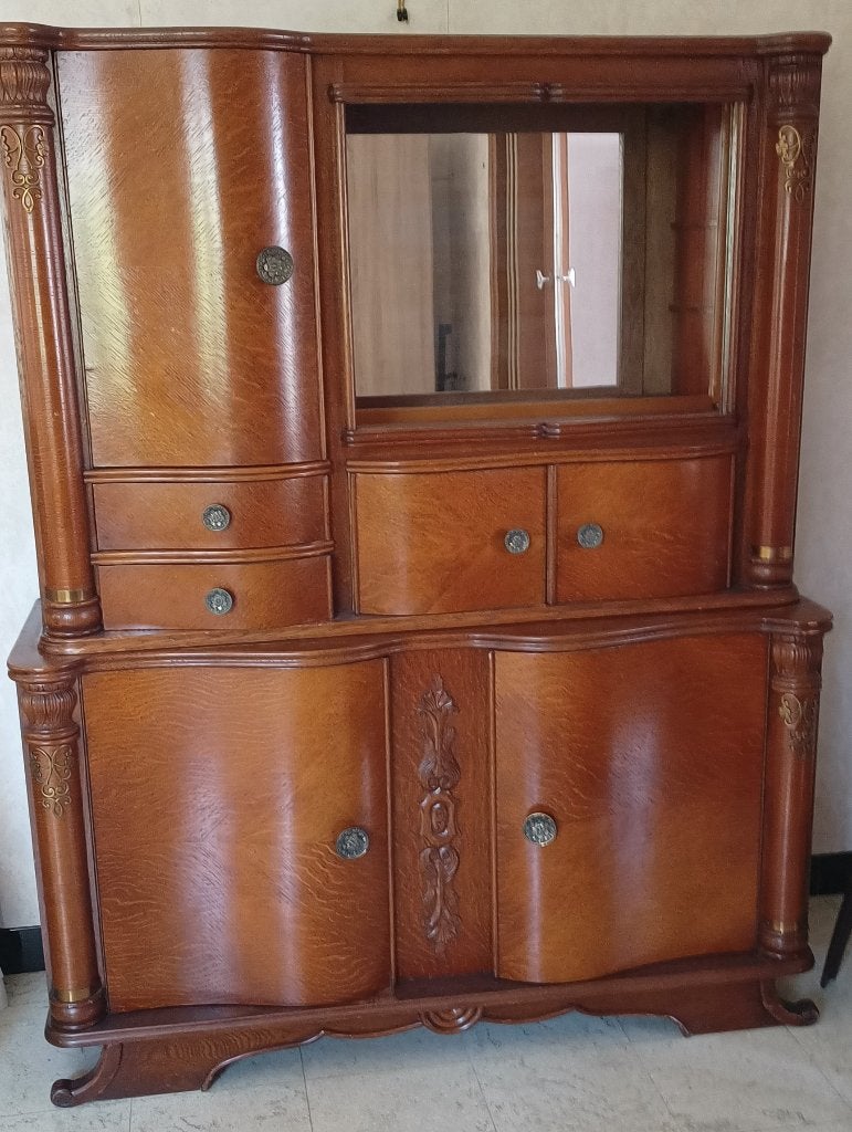 60,s vintage buffetkast, Huis en Inrichting, Ophalen, Gebruikt, 100 tot 150 cm, Met lade(s)