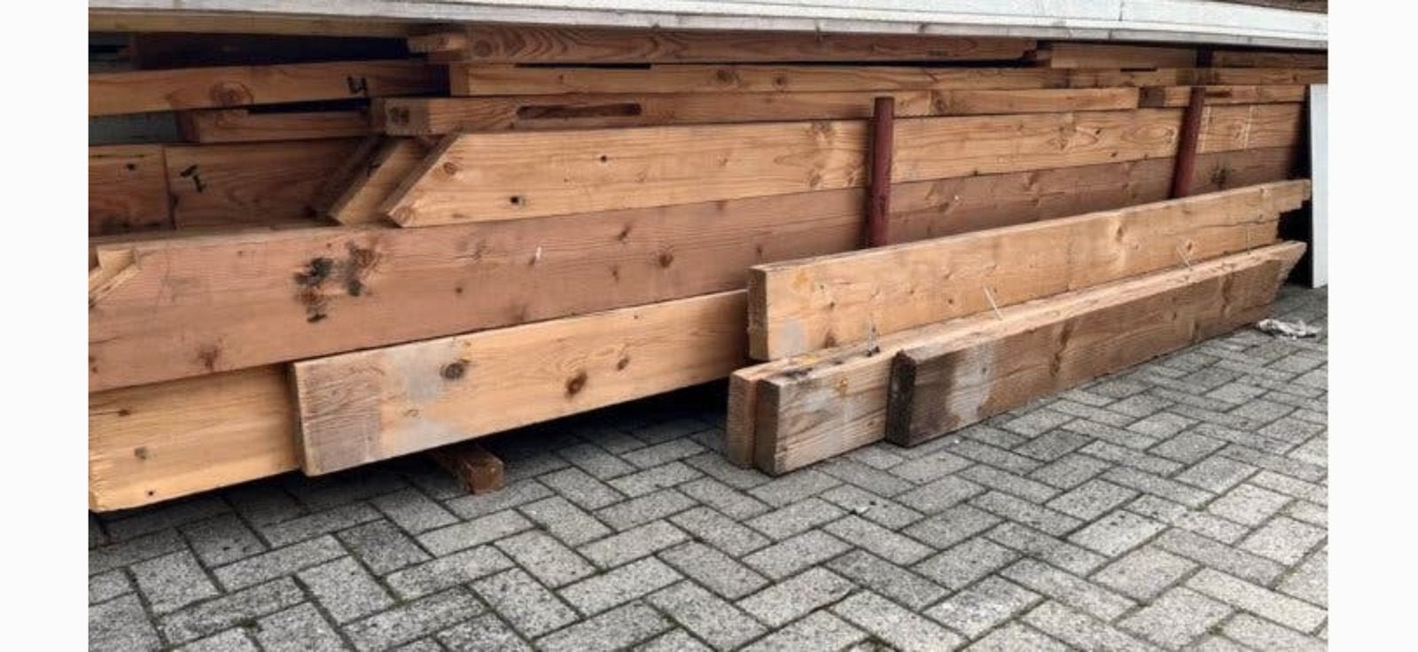 Grene gordingen dakbalken planken, Ophalen, Zo goed als nieuw, Balken