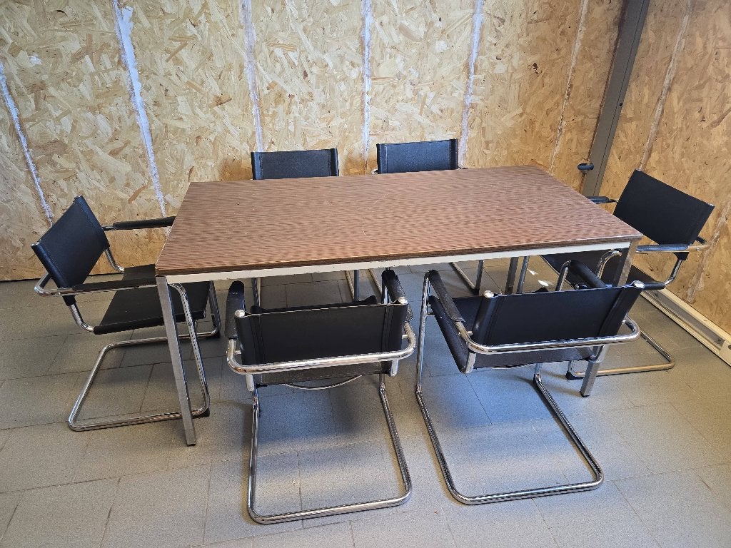 Table et chaises de bureau, Enlèvement, Utilisé, Noir, Chaise de bureau
