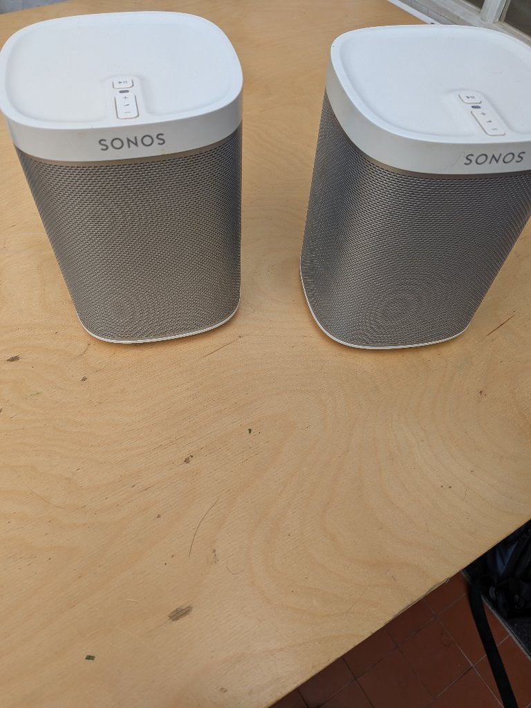 sonos play1 x2, Audio, Tv en Foto, Gebruikt, Sonos, Boekenplank luidspreker, Ophalen