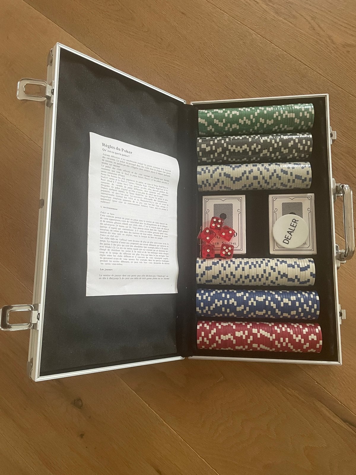 Pokerspel, Ophalen, Zo goed als nieuw