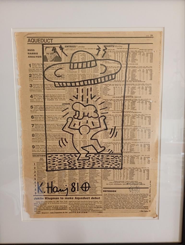Keith haring tekening gecertifieerd, Enlèvement ou Envoi