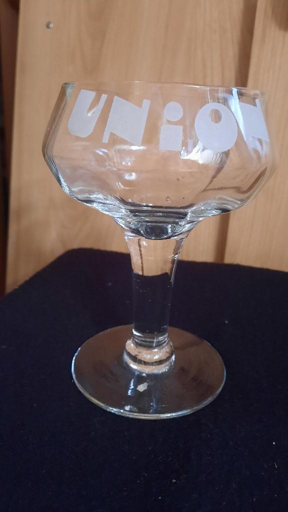 bierglas UNION, Verzamelen, Ophalen of Verzenden, Bierglas