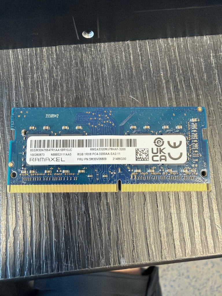 8GB DDR4 3200MHz Ram SO-DIMM RMSA3320MJ78HAF-3200, Computers en Software, RAM geheugen, Gebruikt, Laptop, 8 GB, DDR4, Ophalen of Verzenden