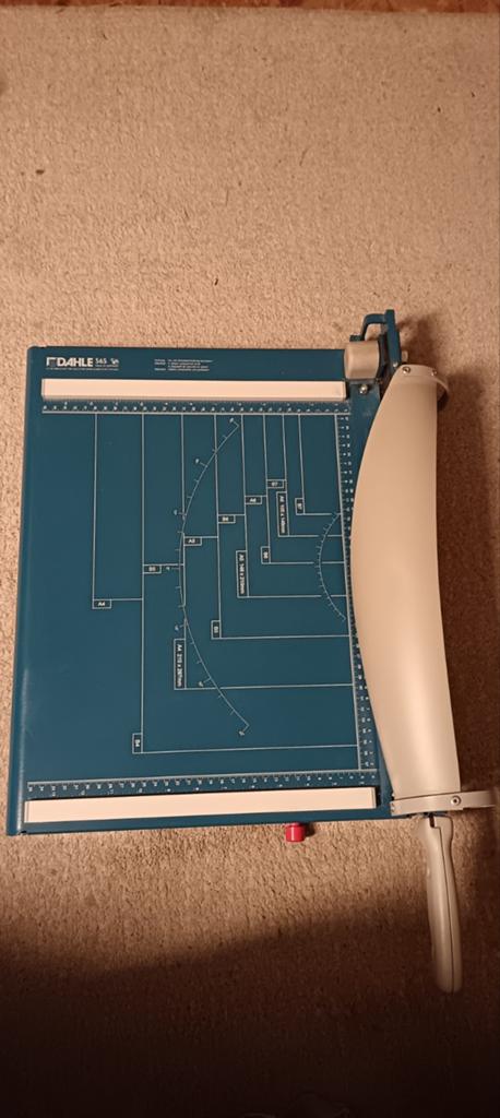 Snijmachine Dahle 565, Ophalen