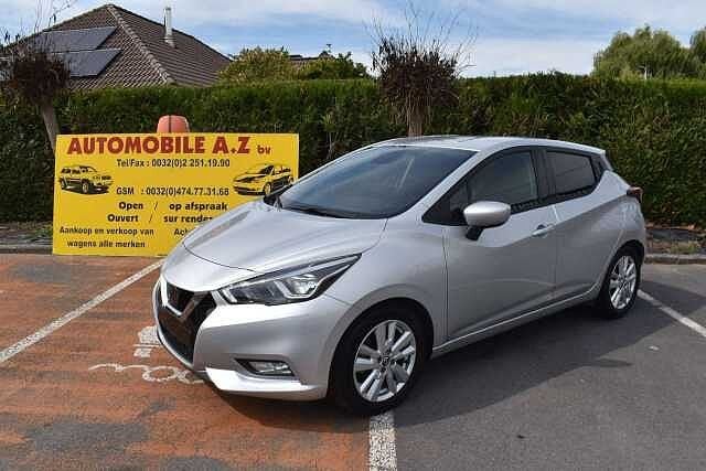 Nissan Micra 1.0 IG-T Tekna Airco / GPS ***12M GARANTIE***, Auto's, Overige brandstoffen, Zilver of Grijs, Te koop, https://public.car-pass.be/vhr/cae0d66d-ea43-4b30-9351-1287f2a93609