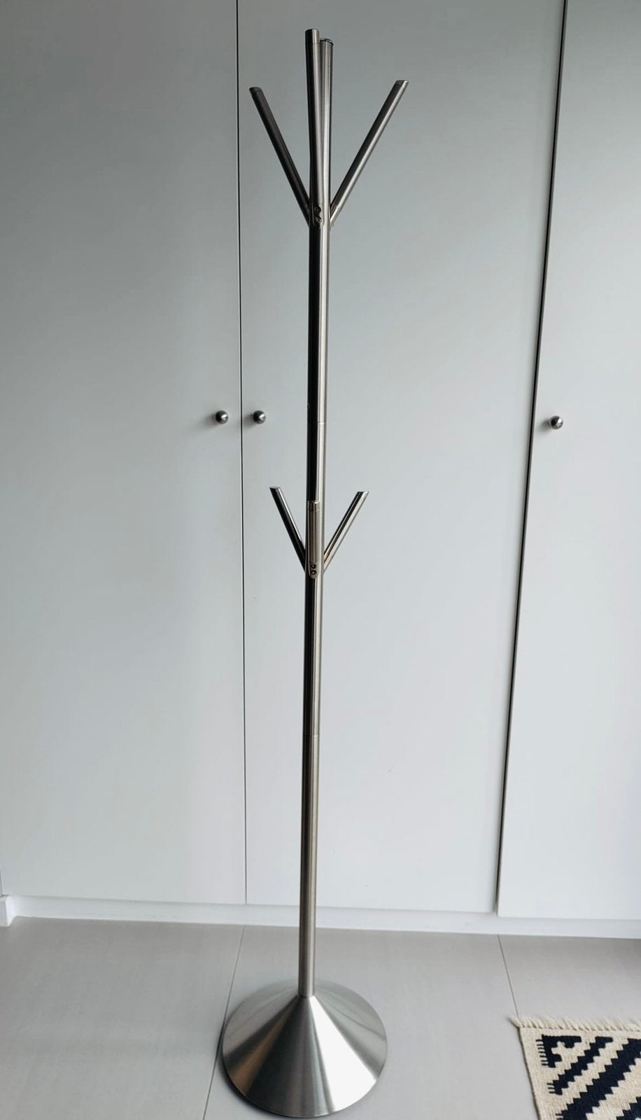 Porte manteau inox solide et fonctionnel, Ophalen, Gebruikt, Metaal, Staande kapstok