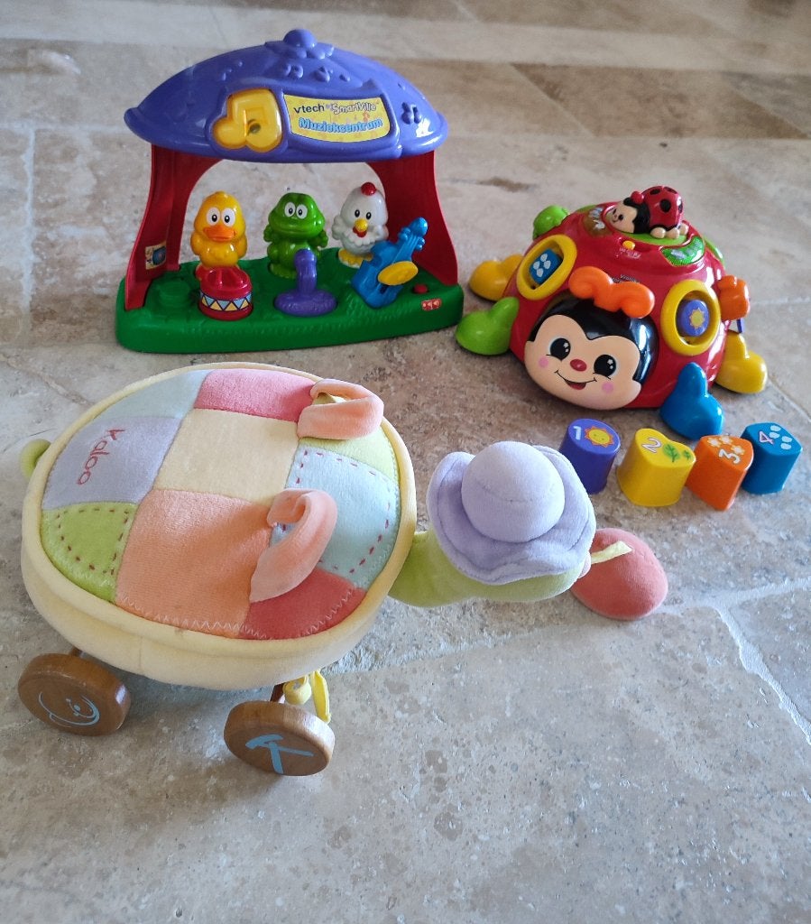 Vtech vormenkever - muzikanten. Kaloo trekspeelgoed/knuffel, Kinderen en Baby's, Ophalen of Verzenden, Gebruikt, 6 maanden tot 2 jaar