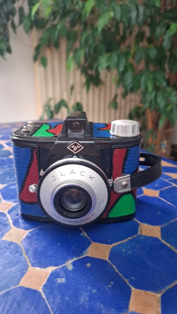 Agfa Clack vitrail - peint à la main, Enlèvement ou Envoi, 1940 à 1960, Appareils photo