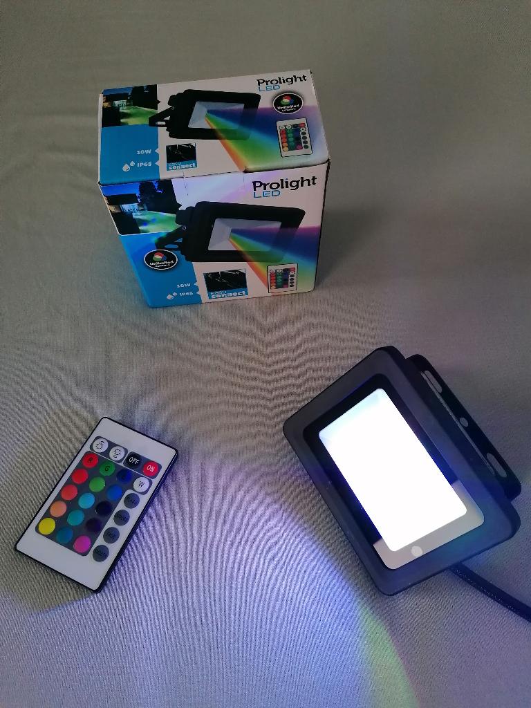 Prolight Straler LED RGB 10 W, Tuin en Terras, Ophalen, Overige materialen, Minder dan 50 watt, Wandlamp