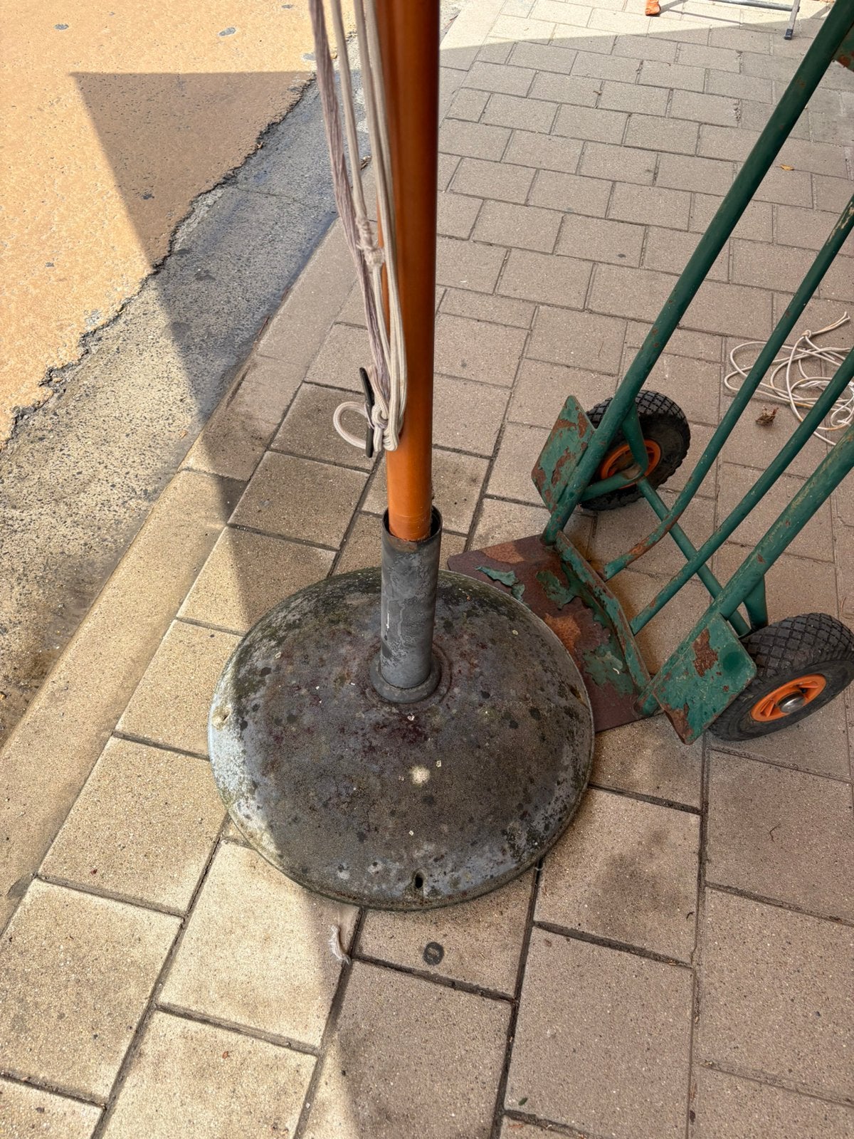 Parasol voet, Ophalen, Gebruikt, Minder dan 1 meter, Parasolvoet