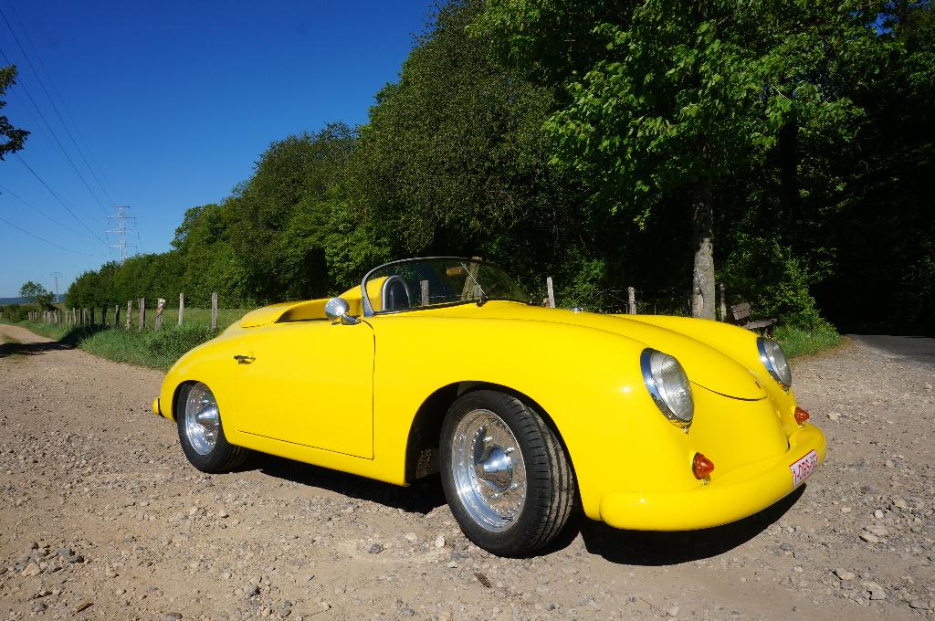 Répique Porsche 356 speedster, Achat, Boîte manuelle, Noir, 2 portes