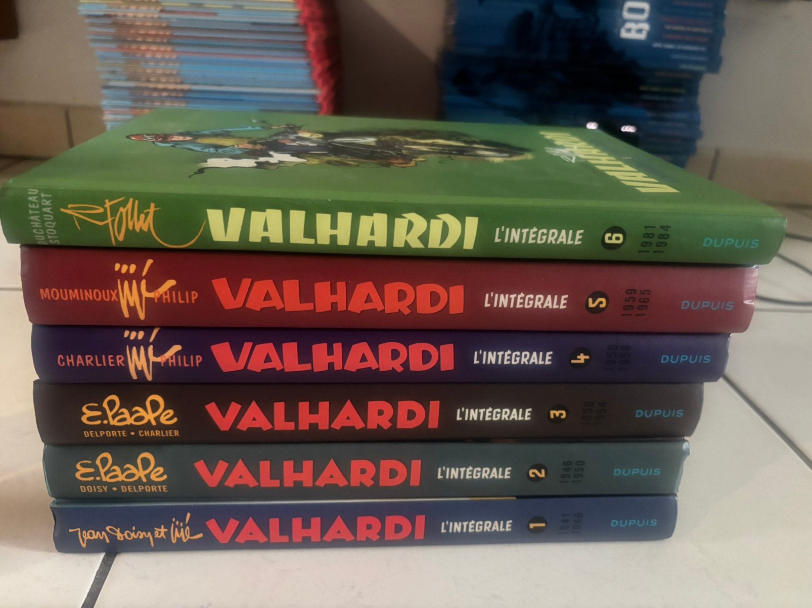 Collection 6 tomes Valhardi, Enlèvement, Comme neuf