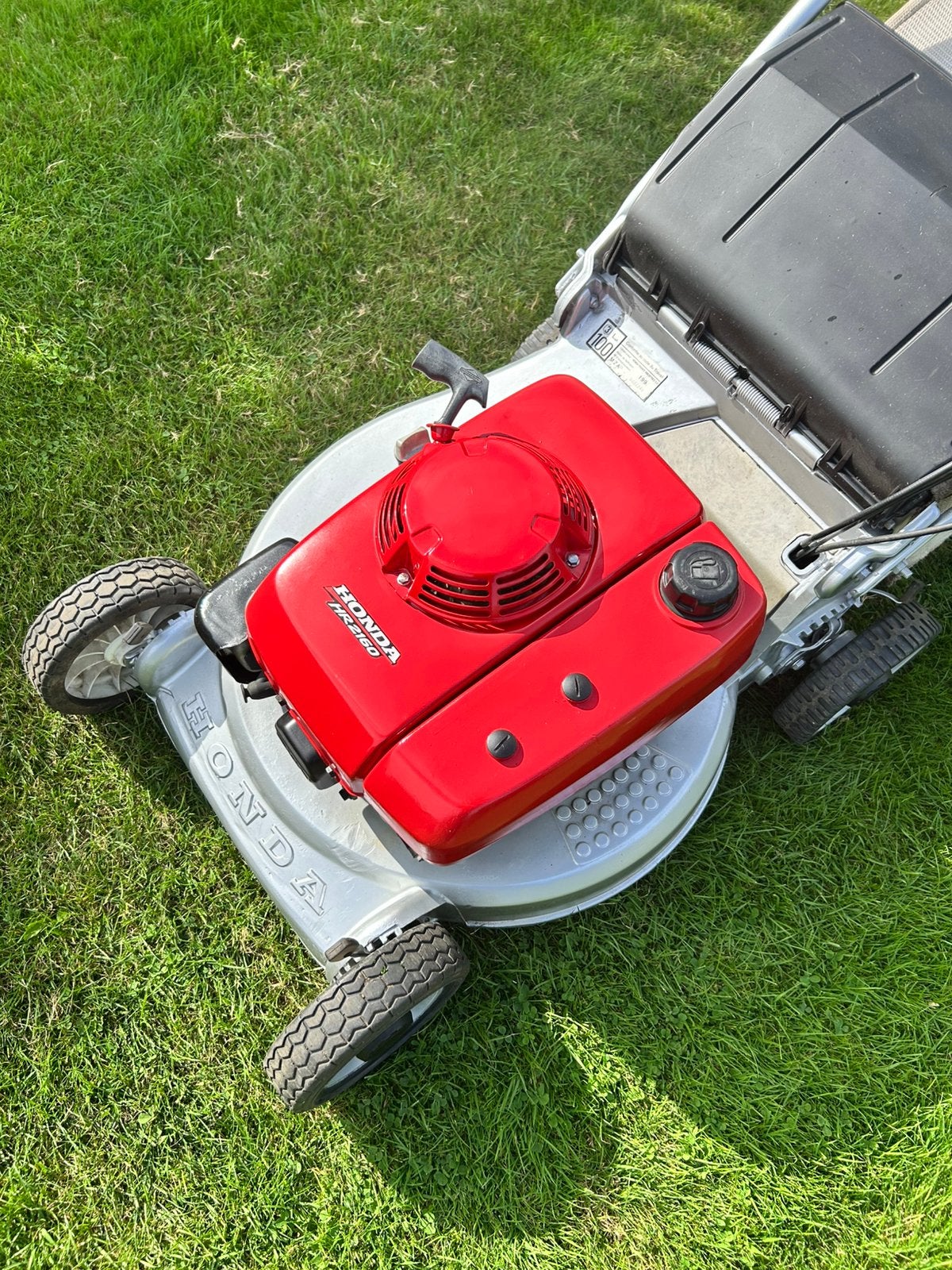 Professionele Honda HR2160 – Alu Dek & Cardan + Nieuw mes!, Cirkelmaaier, Zo goed als nieuw, Benzine-grasmaaier, 50 cm of meer
