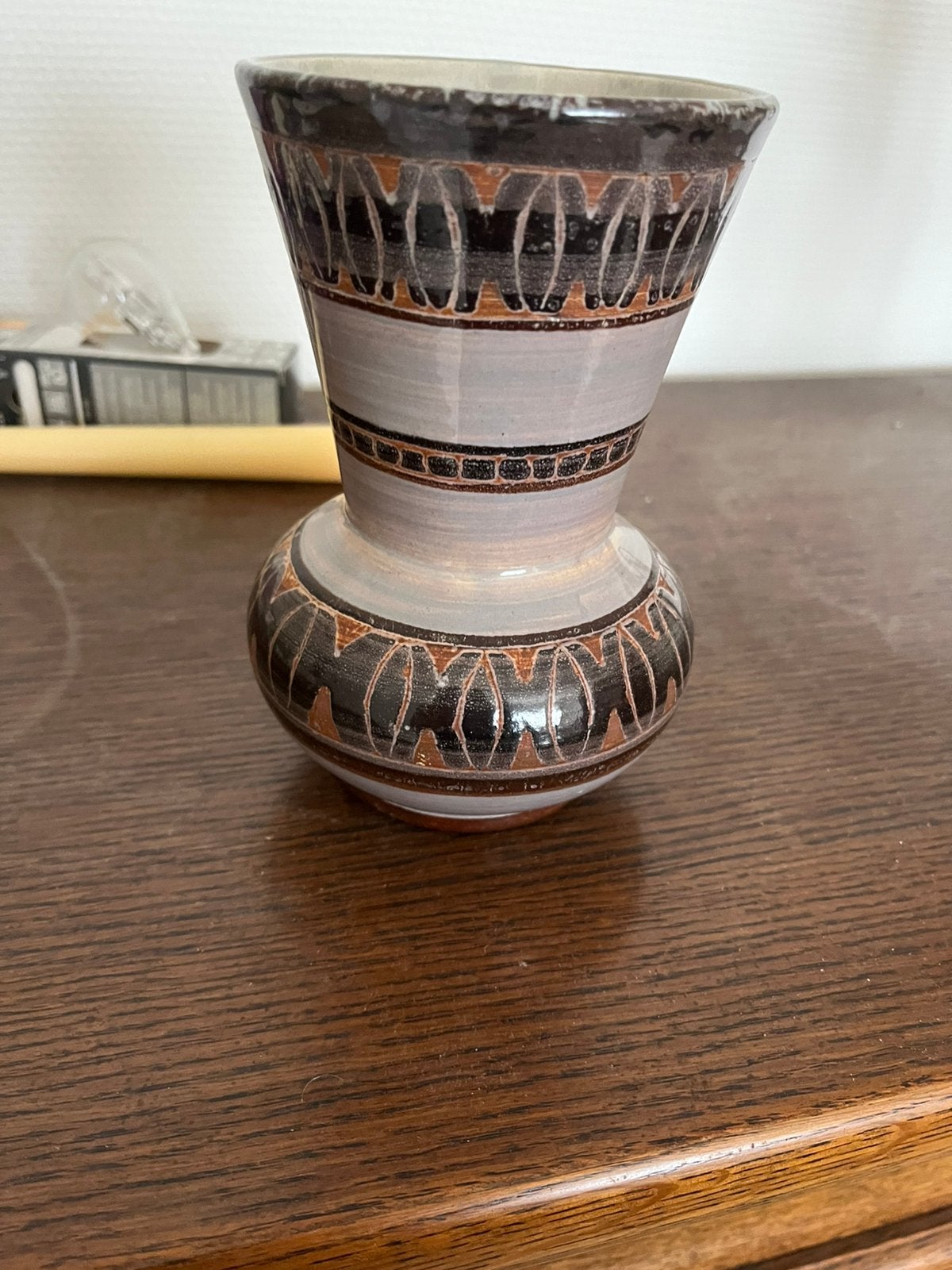 Vase céramique  vintage 17cm, Enlèvement