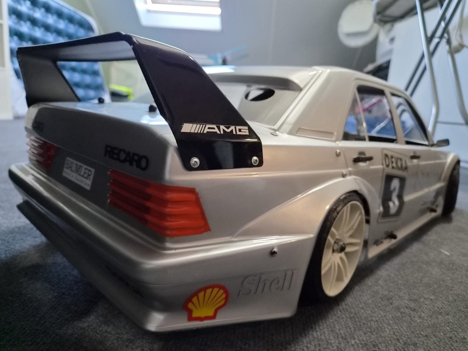 Rs5 model auto bigscale, volledig carbon en alu, titanium.FG, Hobby en Vrije tijd, Ophalen