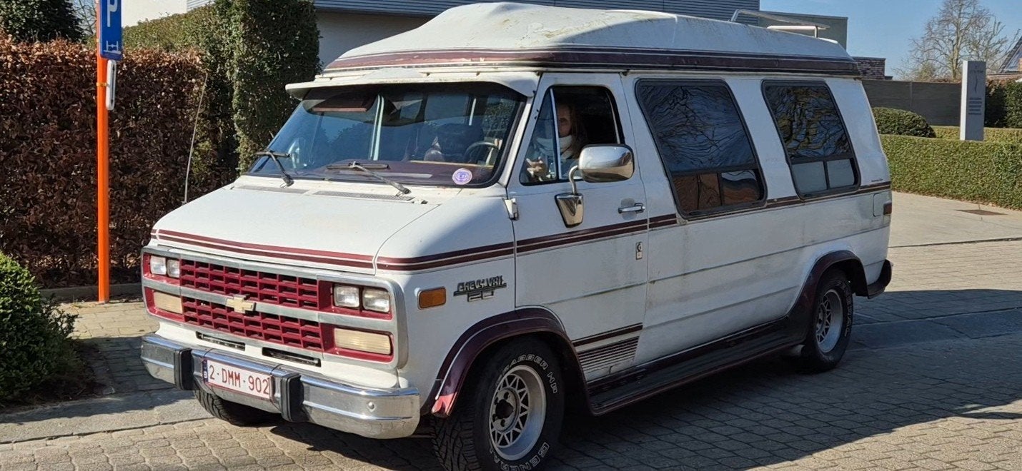 Machtige Chevy V8 G20 te koop !, Autos, Achat, Chevrolet, 5700 cm³, 5 places
