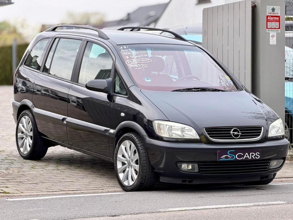 Opel zafira 1.8i ** Automaat ** 7 Zitplaatsen ** 120.000 km, Automaat, Monovolume, Electronic Stability Program (ESP), 1799 cc