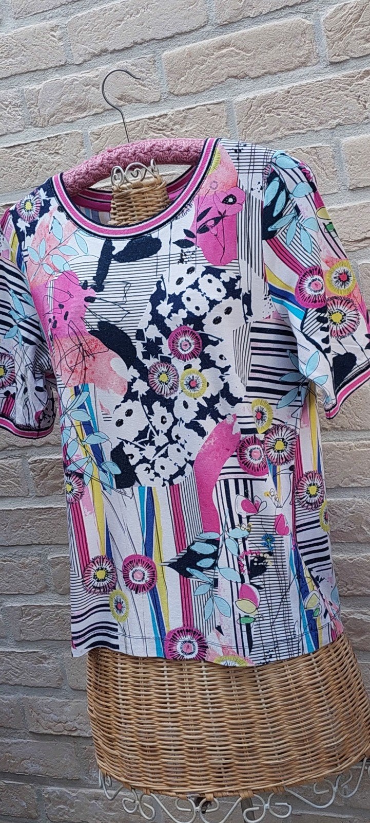 bloesje maat 38 rabe, Kleding | Dames, Blouses en Tunieken, Maat 38/40 (M), Rabe, Meerkleurig, Ophalen of Verzenden