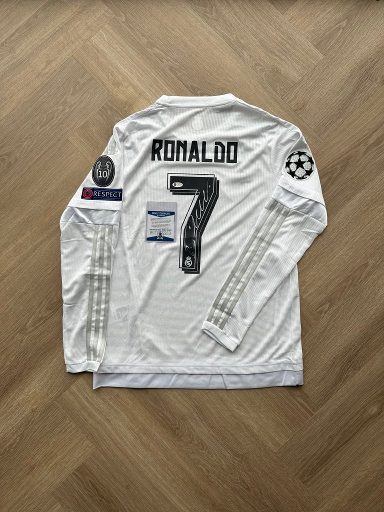 Chemise Cristiano Ronaldo signée à la main, avec COA Beckett, Enlèvement ou Envoi, Neuf, Maillot