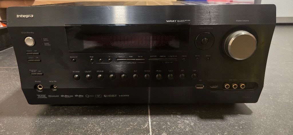 Home Cinema Receiver Integra DTR 60.6 Dolby Atmos, Overige systemen, 70 watt of meer, Zo goed als nieuw, Overige spelers