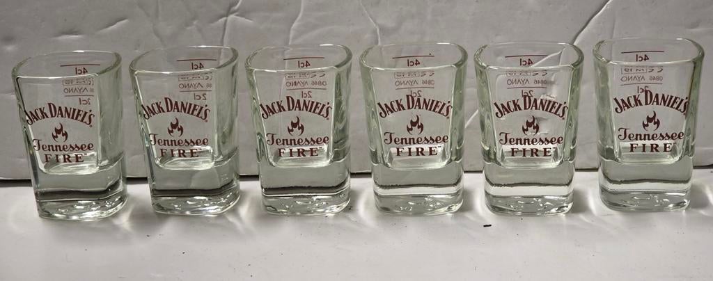 6 Jack Daniel's whiskyborrelglaasjes, Antiek en Kunst, Ophalen of Verzenden