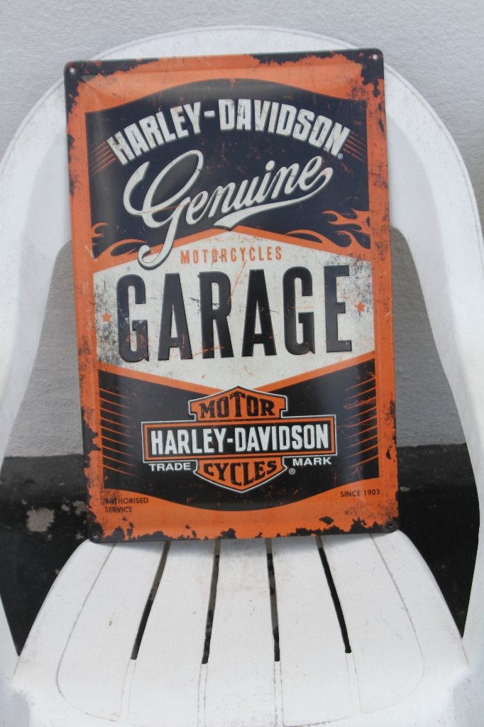 Bord Harley Davidson, Ophalen of Verzenden, Reclamebord