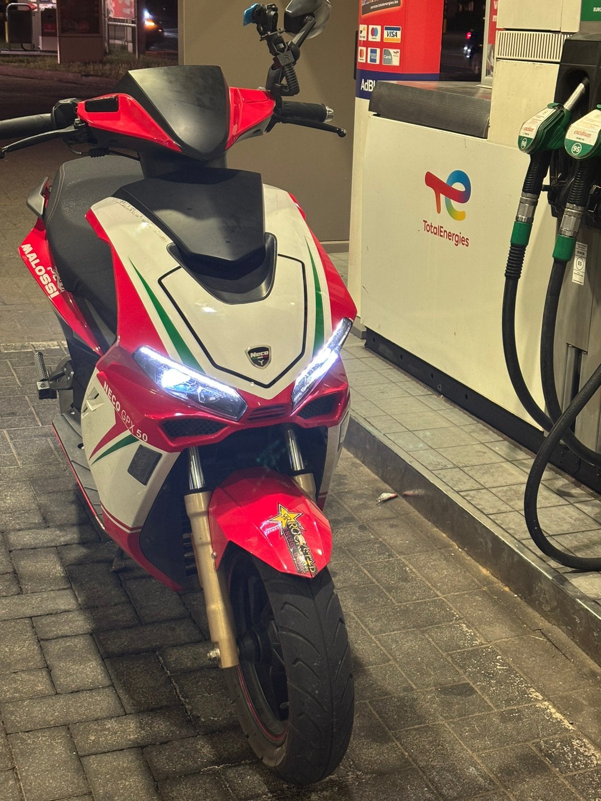 neco gpx 50 classe a rosso racing, Vélos & Vélomoteurs, Scooters | Marques Autre, Comme neuf, Enlèvement, Classe A (25 km/h), Essence