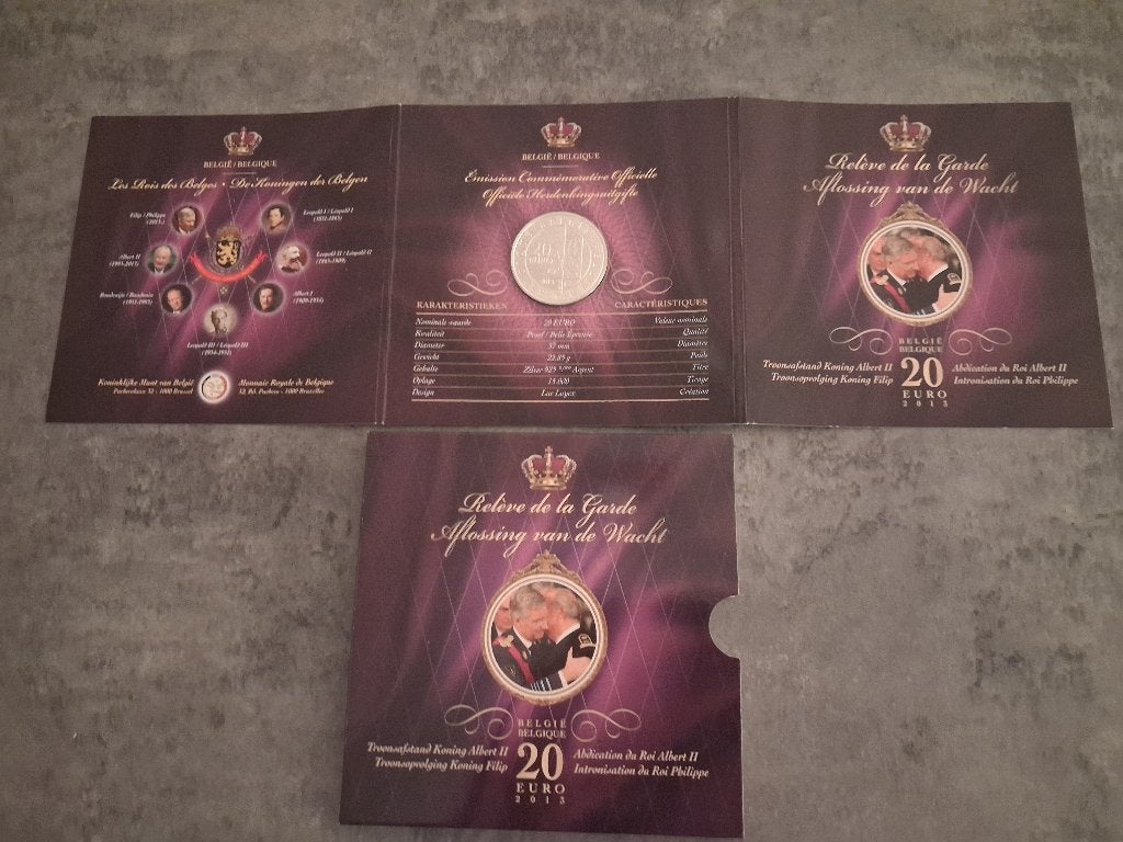 Pièce Commémorative 20 € - Belgique 2013, Enlèvement