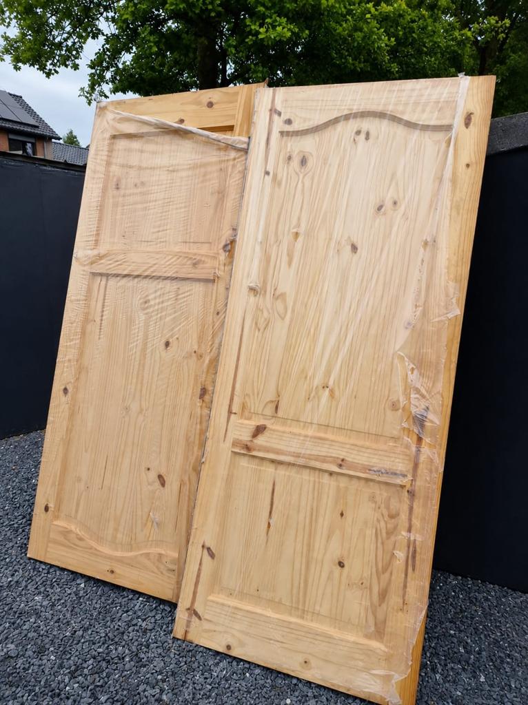 2x JEWE massief grenen binnendeuren 2015x830x40 mm, Doe-het-zelf en Bouw, Ophalen